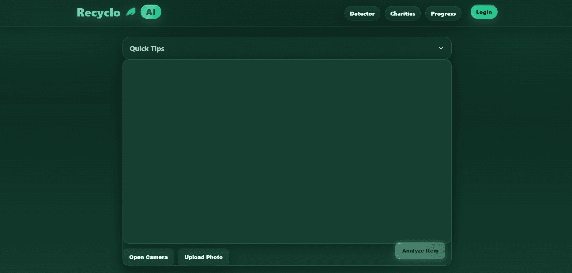 Screenshot of Recycloai
