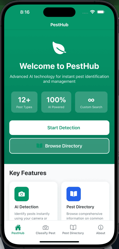 Screenshot of Pesthub