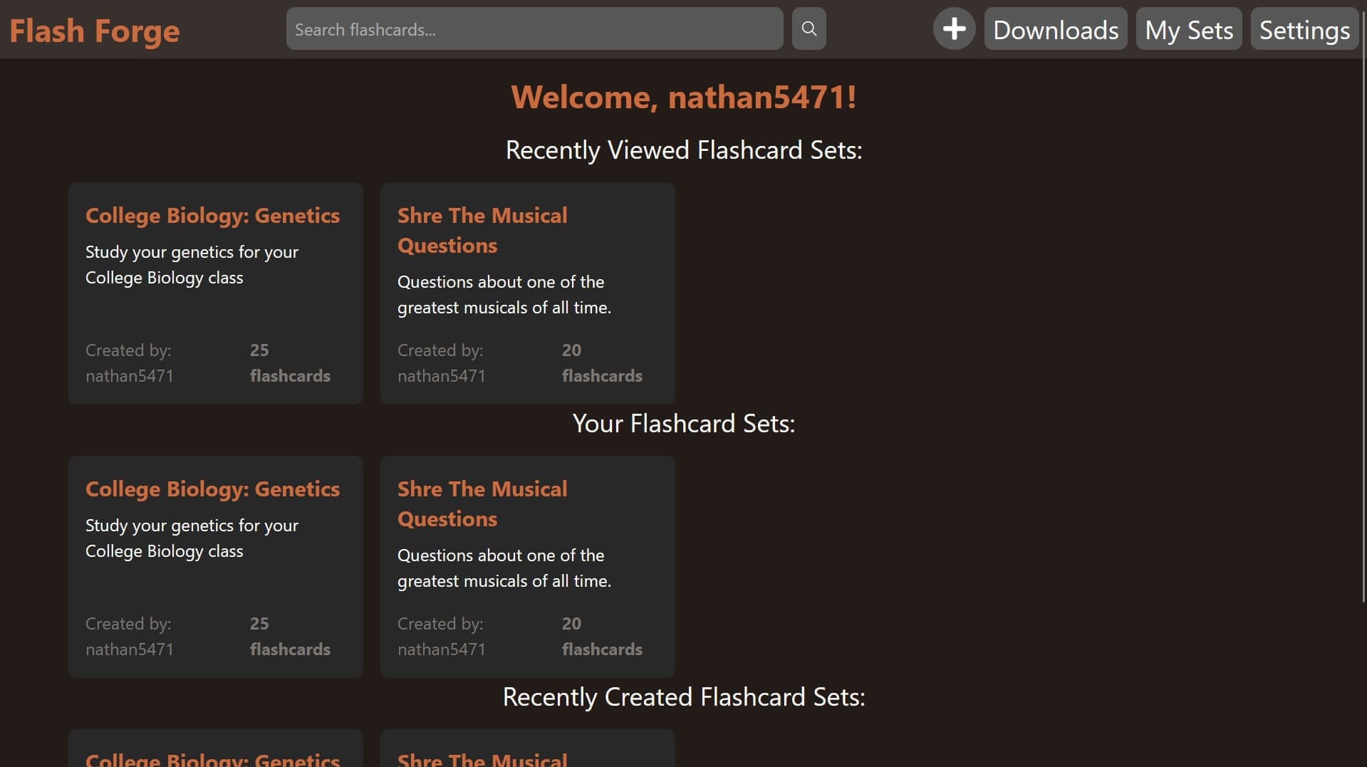Screenshot of Flash Forge