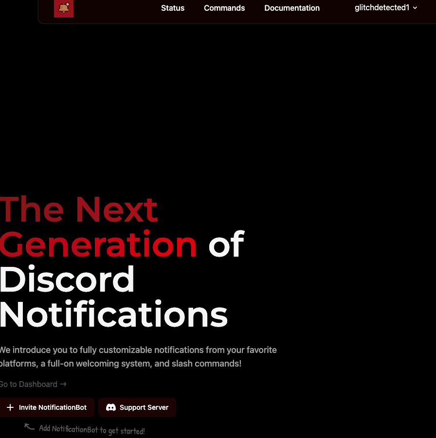 Screenshot of Notificationbot