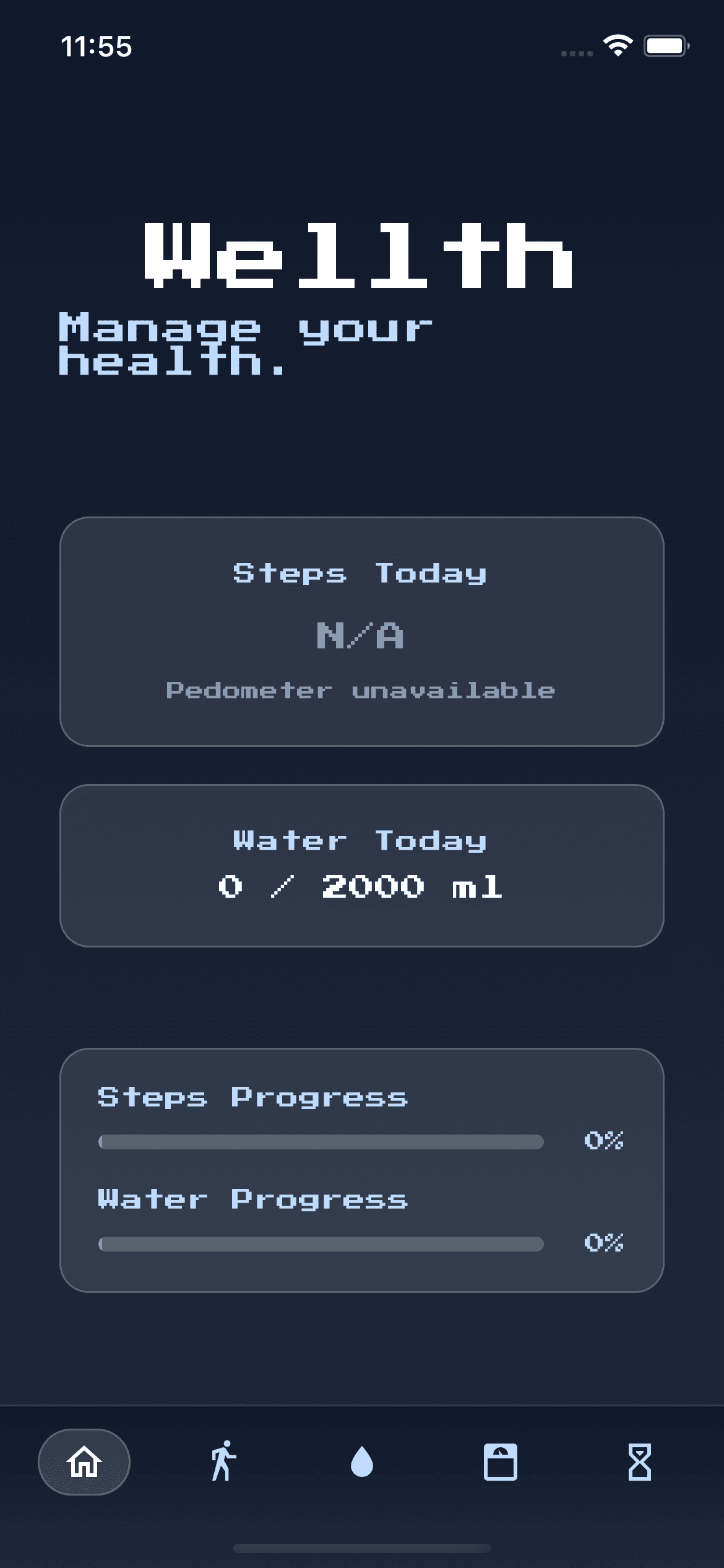 Screenshot of Wellth